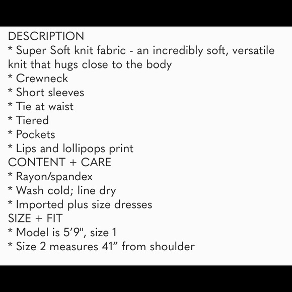 Torrid black lip lollipop print super soft skater dress size 2 - Picture 5 of 5